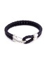 Main View - Click To Enlarge - JOHN HARDY - Silver braided leather hook bracelet