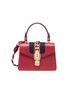 Main View - Click To Enlarge - GUCCI - 'Sylvie' mini leather chain Web leather bag