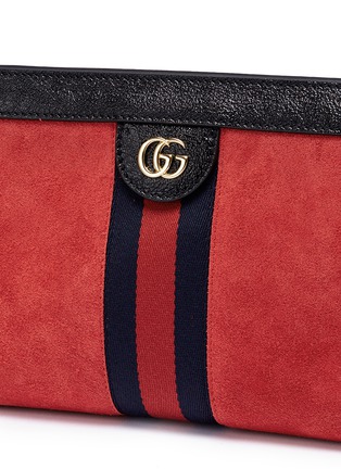 Detail View - Click To Enlarge - GUCCI - 'Ophidia' small suede shoulder bag