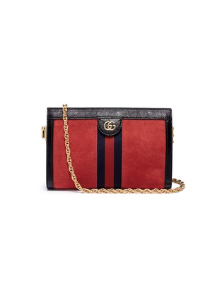 Main View - Click To Enlarge - GUCCI - 'Ophidia' small suede shoulder bag