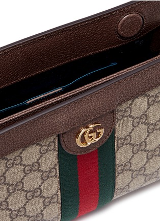 Detail View - Click To Enlarge - GUCCI - 'Ophidia GG' small canvas crossbody bag