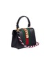 Figure View - Click To Enlarge - GUCCI - 'Sylvie' mini leather chain Web leather bag