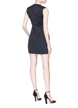 Figure View - Click To Enlarge - MATICEVSKI - 'Sense' sash drape zip dress