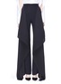 Main View - Click To Enlarge - MATICEVSKI - 'Fenzy' pleated ruffle wide leg pants