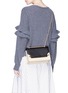 Figure View - Click To Enlarge - STRATHBERRY - 'East/West' colourblock crossbody bag