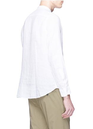 Back View - Click To Enlarge - ALTEA - Mandarin collar linen shirt