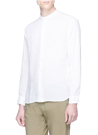 Front View - Click To Enlarge - ALTEA - Mandarin collar linen shirt