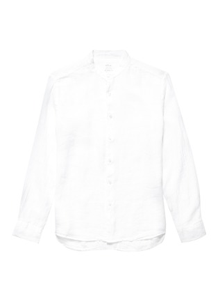 Main View - Click To Enlarge - ALTEA - Mandarin collar linen shirt