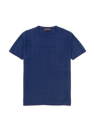 Main View - Click To Enlarge - ALTEA - Linen-cotton knit T-shirt