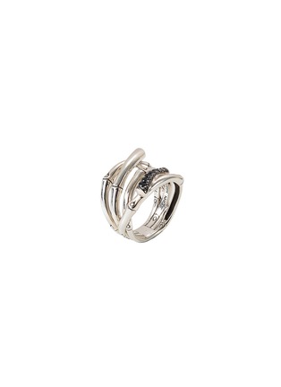 Figure View - Click To Enlarge - JOHN HARDY - Sapphire silver bamboo ring