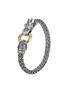 JOHN HARDY - 18k yellow gold silver scaly dragon bracelet