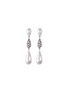 Main View - Click To Enlarge - JOHN HARDY - Hammered silver teardrop link earrings