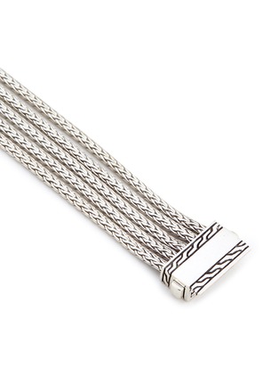 Detail View - Click To Enlarge - JOHN HARDY - Five row chain silver bracelet