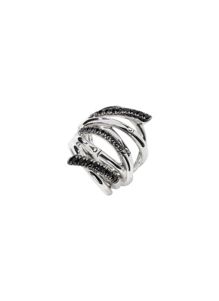 Detail View - Click To Enlarge - JOHN HARDY - Bamboo Sapphire Sterling Silver Ring — Size 7