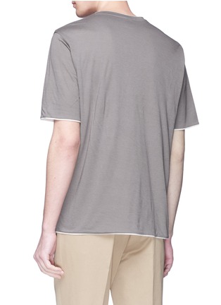Back View - Click To Enlarge - TOMORROWLAND - Layered V-neck T-shirt