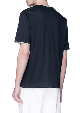 Back View - Click To Enlarge - TOMORROWLAND - Layered V-neck T-shirt