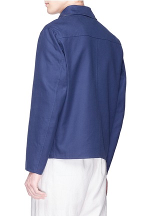 Back View - Click To Enlarge - TOMORROWLAND - Cargo pocket twill shirt jacket
