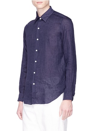 Front View - Click To Enlarge - TOMORROWLAND - Woven linen shirt