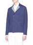 Front View - Click To Enlarge - TOMORROWLAND - Contrast lapel knit soft blazer
