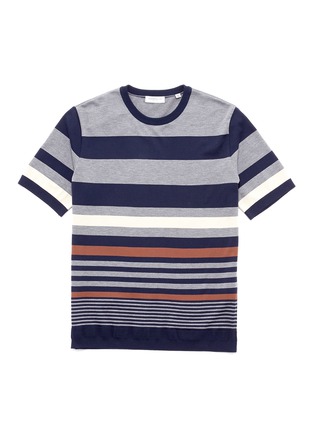Main View - Click To Enlarge - TOMORROWLAND - Mix stripe cotton knit T-shirt