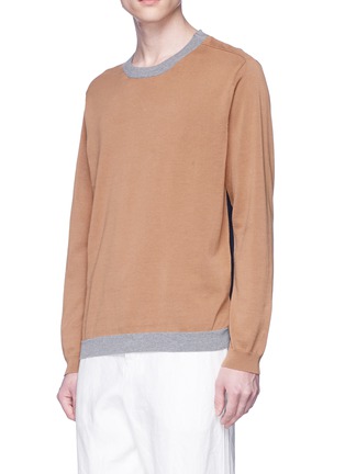 Front View - Click To Enlarge - TOMORROWLAND - Colourblock cotton sweater