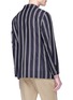 Back View - Click To Enlarge - TOMORROWLAND - Stripe silk seersucker blazer