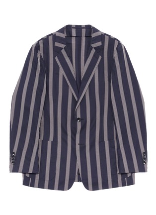 Main View - Click To Enlarge - TOMORROWLAND - Stripe silk seersucker blazer