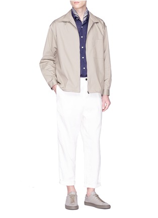 Figure View - Click To Enlarge - TOMORROWLAND - Chest pocket poplin zip shirt jacket