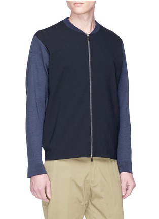 Front View - Click To Enlarge - TOMORROWLAND - Contrast front knit jacket
