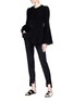 Figure View - Click To Enlarge - ROSETTA GETTY - Flared cuff pleated peplum jacket