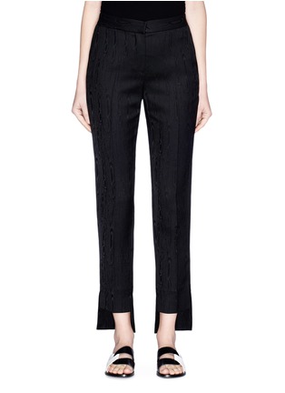 Main View - Click To Enlarge - ROSETTA GETTY - Jacquard staggered pants