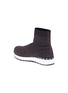 Figure View - Click To Enlarge - WINK - 'Liquorice' mid top knit kids sneaker boots