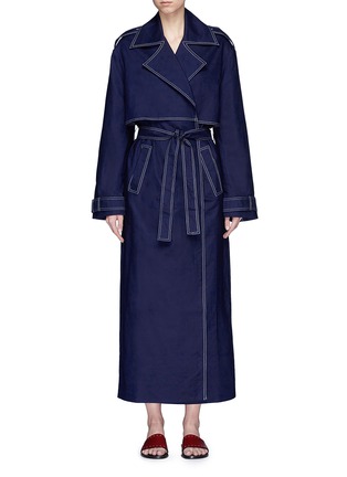 Main View - Click To Enlarge - 10224 - 'Inez' belted oversized trench coat