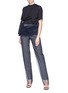 Figure View - Click To Enlarge - Y/PROJECT - Tulle overlay suiting pants