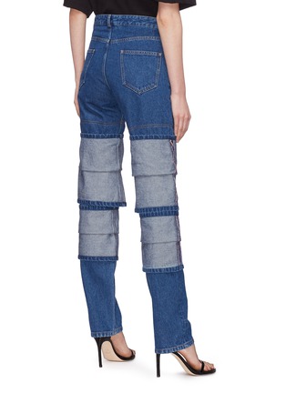 Back View - Click To Enlarge - Y/PROJECT - Triple cuff layered jeans