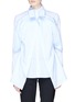 Main View - Click To Enlarge - Y/PROJECT - Layered cotton-linen shirt