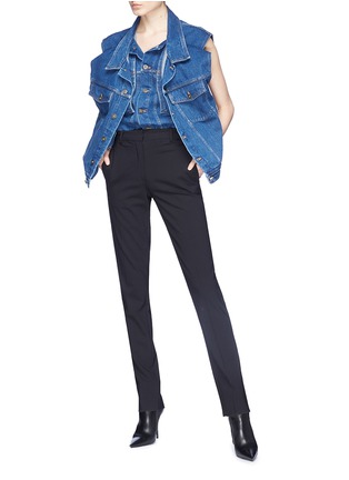 Figure View - Click To Enlarge - Y/PROJECT - Double layered front denim vest
