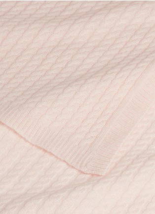 Detail View - Click To Enlarge - LANE CRAWFORD - Cashmere throw – Peach