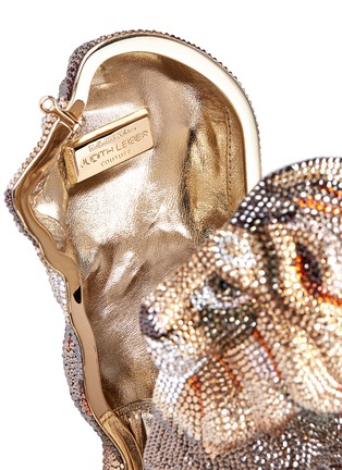 Detail View - Click To Enlarge - JUDITH LEIBER - 'Lion' crystal pavé minaudière