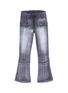 Main View - Click To Enlarge - BEN TAVERNITI UNRAVEL PROJECT  - Lace-up patchwork flared jeans