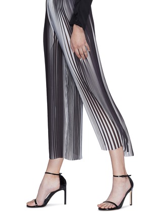 Detail View - Click To Enlarge - TOME - Stripe pleated georgette culottes