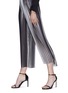 Detail View - Click To Enlarge - TOME - Stripe pleated georgette culottes