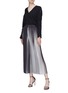 Figure View - Click To Enlarge - TOME - Stripe pleated georgette culottes