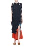 Main View - Click To Enlarge - TOGA ARCHIVES - Cutout shoulder ruched dress