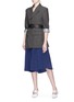 Figure View - Click To Enlarge - TOGA ARCHIVES - Plissé pleated taffeta skirt