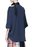 Back View - Click To Enlarge - TOGA ARCHIVES - Cutout shoulder ribbon collar twill top
