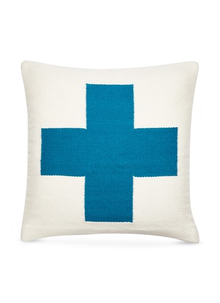 Main View - Click To Enlarge - JONATHAN ADLER - Cross Pop cushion – Turquoise