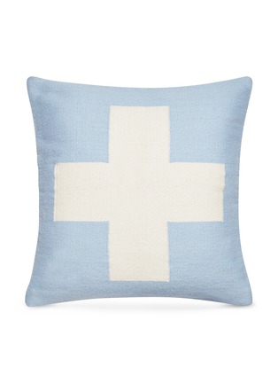 Main View - Click To Enlarge - JONATHAN ADLER - Cross Pop cushion – Light Blue