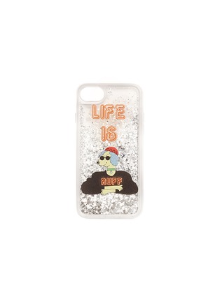 Main View - Click To Enlarge - CASETIFY - Life is Ruff glitter iPhone 6/6S/7/8 case