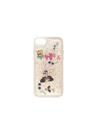 Main View - Click To Enlarge - CASETIFY - Dog floaty glitter iPhone 6/6S/7/8 case